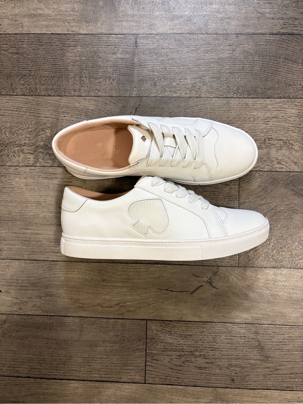 Kate Spade Fez White Leather Sneakers